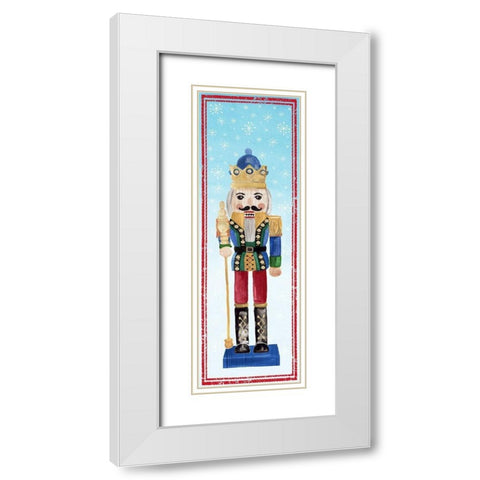 Nutcracker III  White Modern Wood Framed Art Print with Double Matting by PI Studio