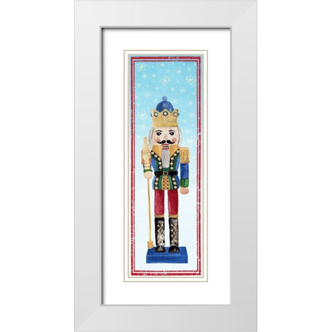 Nutcracker III  White Modern Wood Framed Art Print with Double Matting by PI Studio