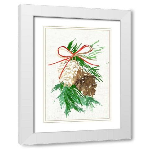 Simply Joyful White Modern Wood Framed Art Print with Double Matting by PI Studio