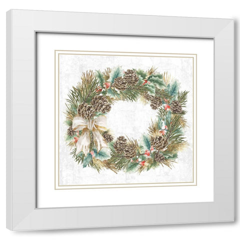 Share Greetings White Modern Wood Framed Art Print with Double Matting by PI Studio