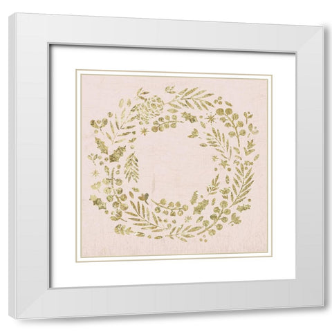 Holiday Mood  White Modern Wood Framed Art Print with Double Matting by PI Studio