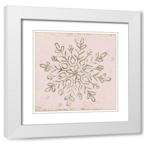 Winter Favors I  White Modern Wood Framed Art Print with Double Matting by PI Studio