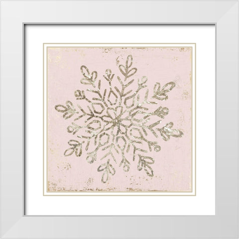 Winter Favors I  White Modern Wood Framed Art Print with Double Matting by PI Studio