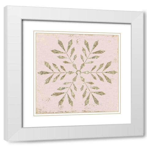 Winter Favors II  White Modern Wood Framed Art Print with Double Matting by PI Studio