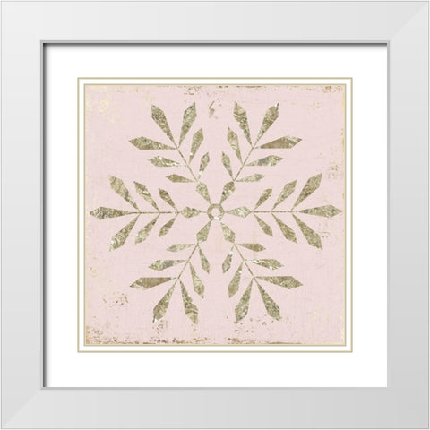 Winter Favors II  White Modern Wood Framed Art Print with Double Matting by PI Studio