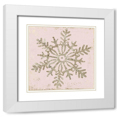 Winter Favors III White Modern Wood Framed Art Print with Double Matting by PI Studio
