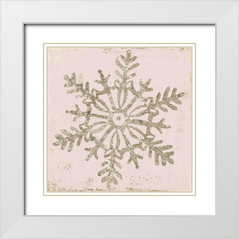 Winter Favors III White Modern Wood Framed Art Print with Double Matting by PI Studio