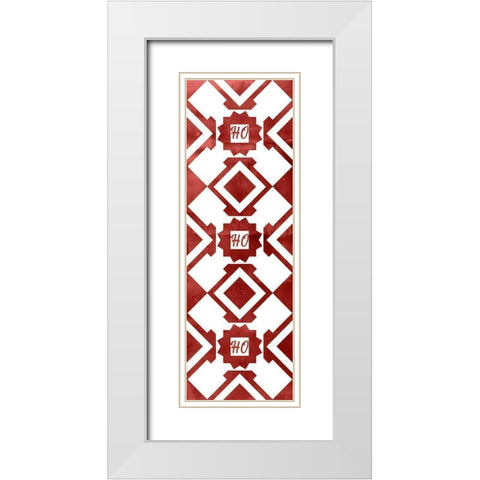 Nordic Quilt II   White Modern Wood Framed Art Print with Double Matting by PI Studio