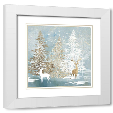 Endless Magic White Modern Wood Framed Art Print with Double Matting by PI Studio
