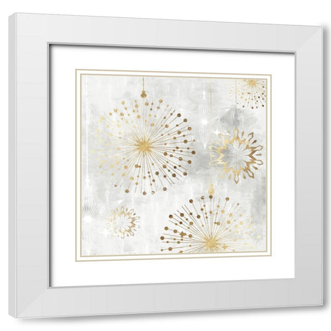 New Years Eve  White Modern Wood Framed Art Print with Double Matting by PI Studio