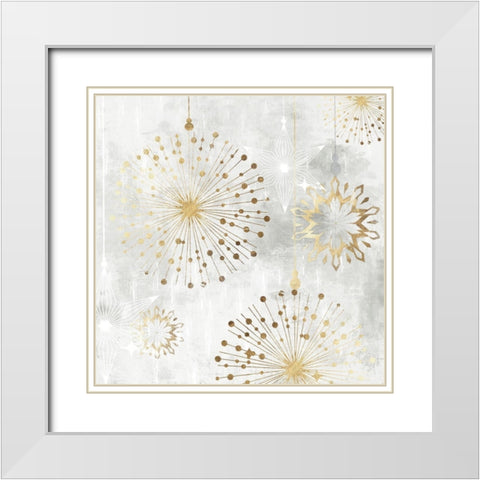 New Years Eve  White Modern Wood Framed Art Print with Double Matting by PI Studio