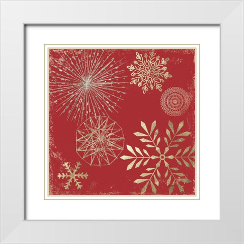 New Years Day I  White Modern Wood Framed Art Print with Double Matting by PI Studio