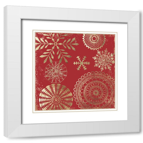 New Years Day II   White Modern Wood Framed Art Print with Double Matting by PI Studio