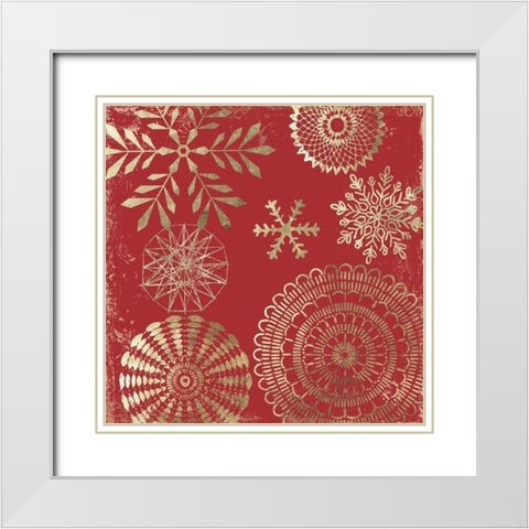 New Years Day II   White Modern Wood Framed Art Print with Double Matting by PI Studio