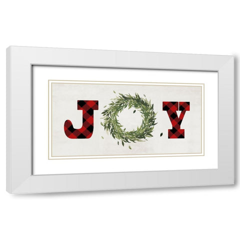 Filled with Joy White Modern Wood Framed Art Print with Double Matting by PI Studio