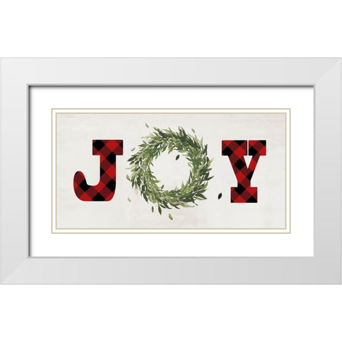 Filled with Joy White Modern Wood Framed Art Print with Double Matting by PI Studio