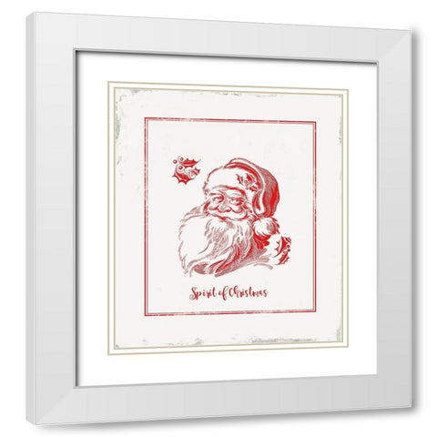 Believe in Christmas White Modern Wood Framed Art Print with Double Matting by PI Studio