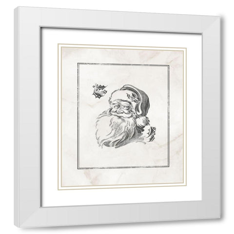 Believe in Santa  White Modern Wood Framed Art Print with Double Matting by PI Studio