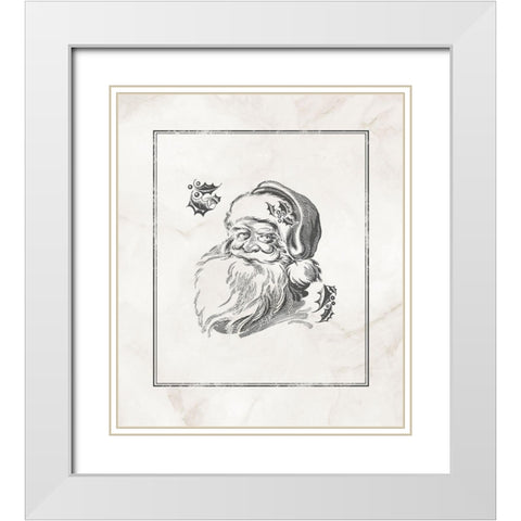 Believe in Santa  White Modern Wood Framed Art Print with Double Matting by PI Studio