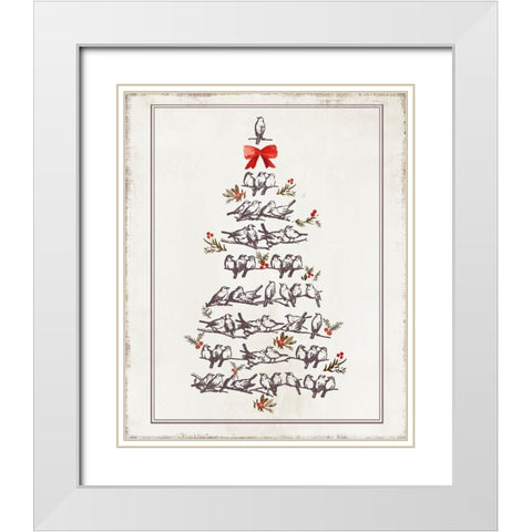The Choir White Modern Wood Framed Art Print with Double Matting by PI Studio