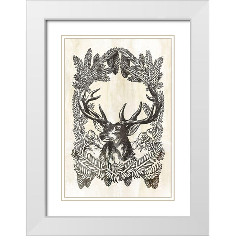 Brave  White Modern Wood Framed Art Print with Double Matting by PI Studio