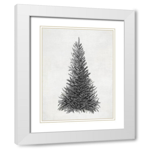 Awaiting the Decoration White Modern Wood Framed Art Print with Double Matting by PI Studio