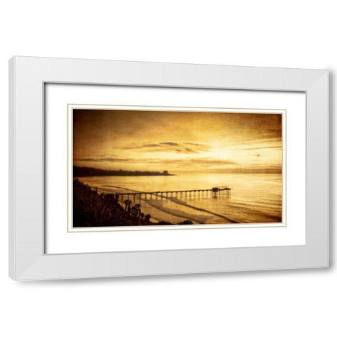 Beginning Outset I White Modern Wood Framed Art Print with Double Matting by Hartson-Weddle, Ryan