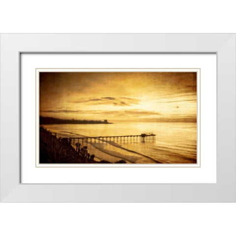 Beginning Outset I White Modern Wood Framed Art Print with Double Matting by Hartson-Weddle, Ryan
