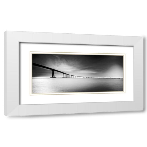 Way Over the Bay I White Modern Wood Framed Art Print with Double Matting by Hartson-Weddie, Ryan