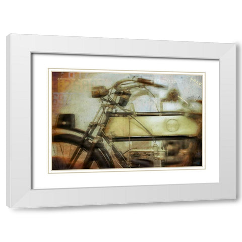 Moto II White Modern Wood Framed Art Print with Double Matting by Weddle, Ryan Hartson