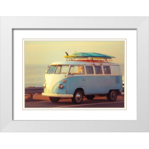 Surfs Up II  White Modern Wood Framed Art Print with Double Matting by Hartson-Weddle, Ryan