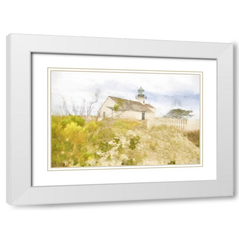 Coastal Beacon White Modern Wood Framed Art Print with Double Matting by Hartson-Weddle, Ryan