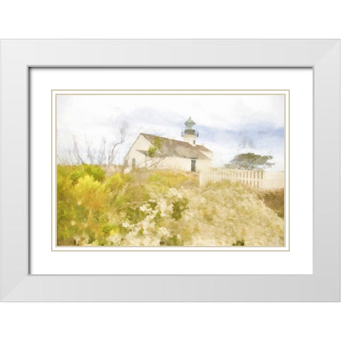 Coastal Beacon White Modern Wood Framed Art Print with Double Matting by Hartson-Weddle, Ryan