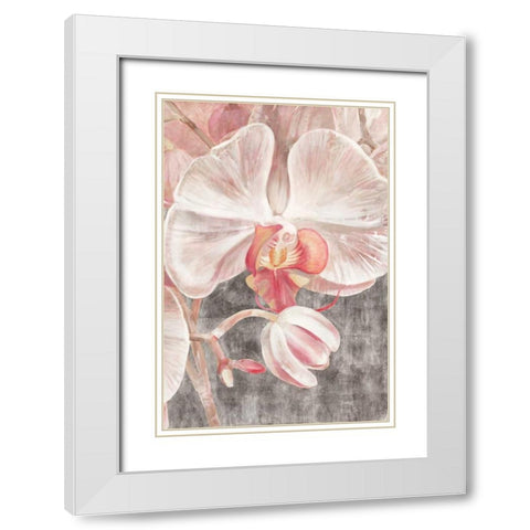 Efflorescence III White Modern Wood Framed Art Print with Double Matting by Biernot, Ilona