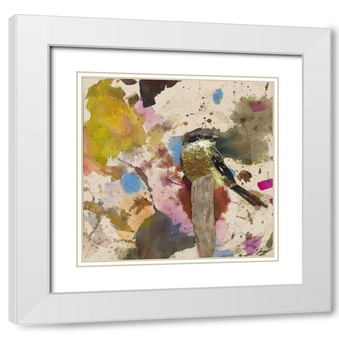 Cuckoo White Modern Wood Framed Art Print with Double Matting by St Amant, Daniel