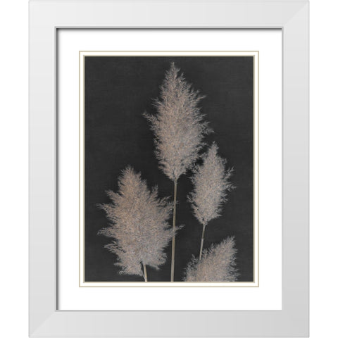 Midnight Pampas Grass I  White Modern Wood Framed Art Print with Double Matting by Singh, Dan