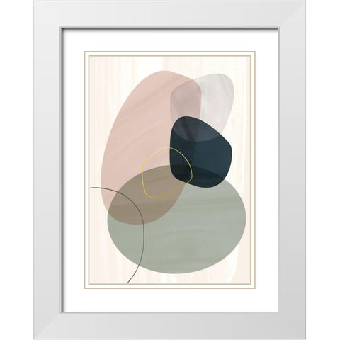 Bonding White Modern Wood Framed Art Print with Double Matting by Hogan, Aoibhne