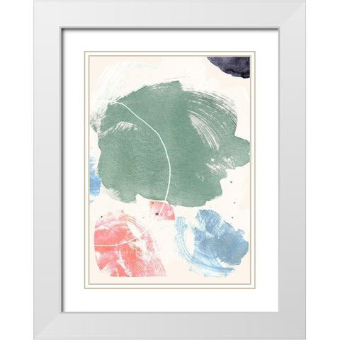 Shape in Mind  White Modern Wood Framed Art Print with Double Matting by Hogan, Aoibhne