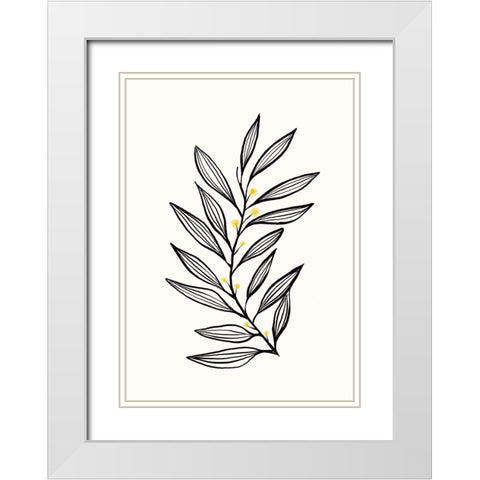 Flowing Breeze  White Modern Wood Framed Art Print with Double Matting by Hogan, Aoibhne