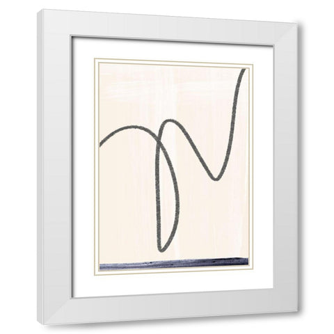 Departured I  White Modern Wood Framed Art Print with Double Matting by Hogan, Aoibhne