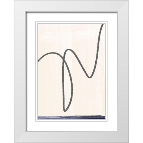 Departured I  White Modern Wood Framed Art Print with Double Matting by Hogan, Aoibhne