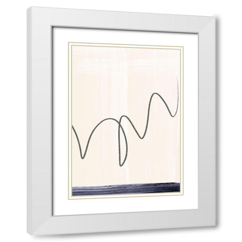 Departured II  White Modern Wood Framed Art Print with Double Matting by Hogan, Aoibhne
