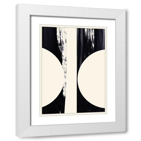 Hourglass  White Modern Wood Framed Art Print with Double Matting by Hogan, Aoibhne