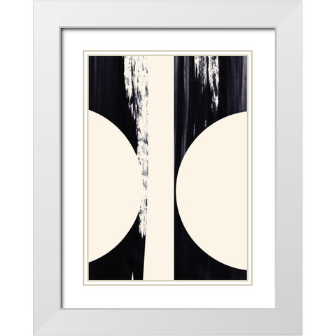 Hourglass  White Modern Wood Framed Art Print with Double Matting by Hogan, Aoibhne
