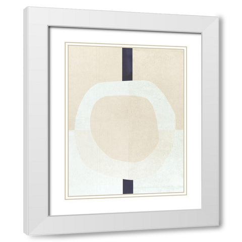 Ecstatic I  White Modern Wood Framed Art Print with Double Matting by Hogan, Aoibhne