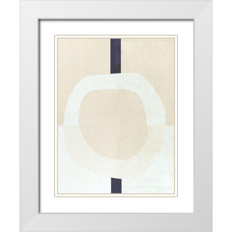 Ecstatic I  White Modern Wood Framed Art Print with Double Matting by Hogan, Aoibhne