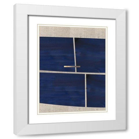Locks I  White Modern Wood Framed Art Print with Double Matting by Hogan, Aoibhne
