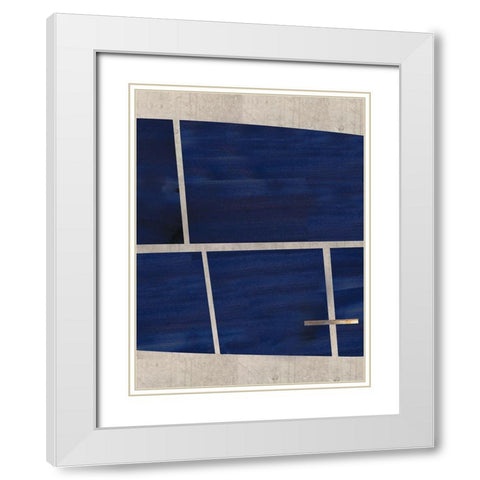 Locks II White Modern Wood Framed Art Print with Double Matting by Hogan, Aoibhne