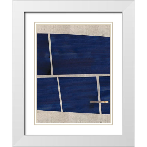 Locks II White Modern Wood Framed Art Print with Double Matting by Hogan, Aoibhne