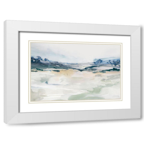 Gleaming Basin  White Modern Wood Framed Art Print with Double Matting by Ian C